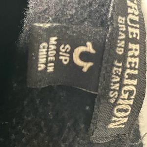 Black True Religion Women’s Buddha Raglan Sweatshirt XS